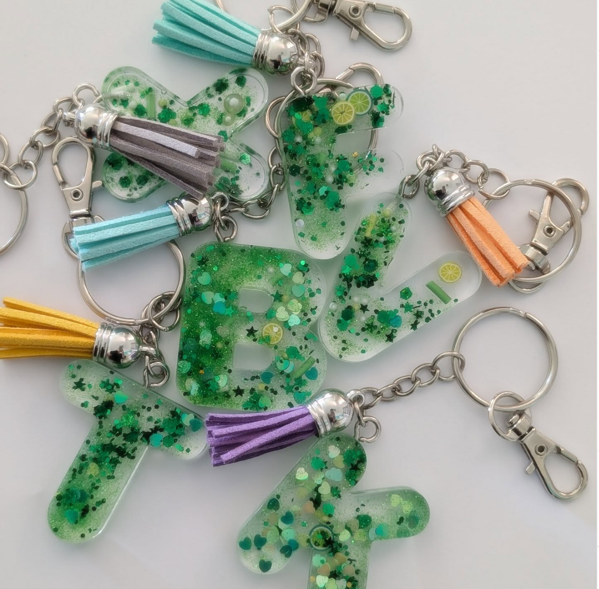 Lemon lime keychain
